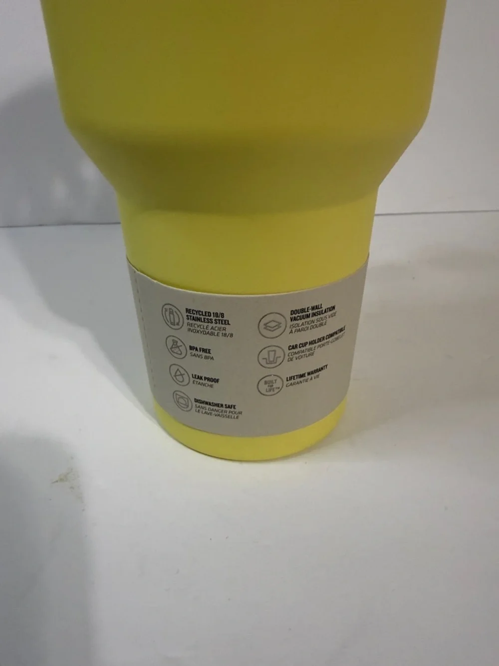 Stanley Yellow Insulated Quencher Tumbler with Handle - Picture 4 of 8